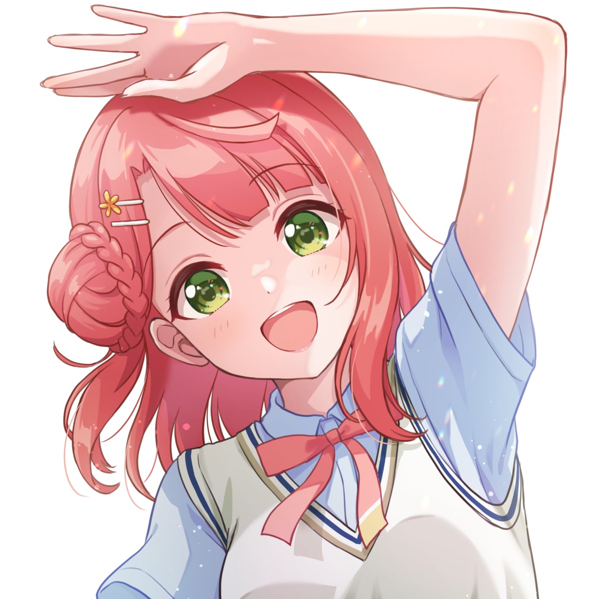 love_live!_(series), love_live!_nijigasaki_gakuen_school_idol_doukoukai, necocafe_lili, seifuku, sweater, uehara_ayumu