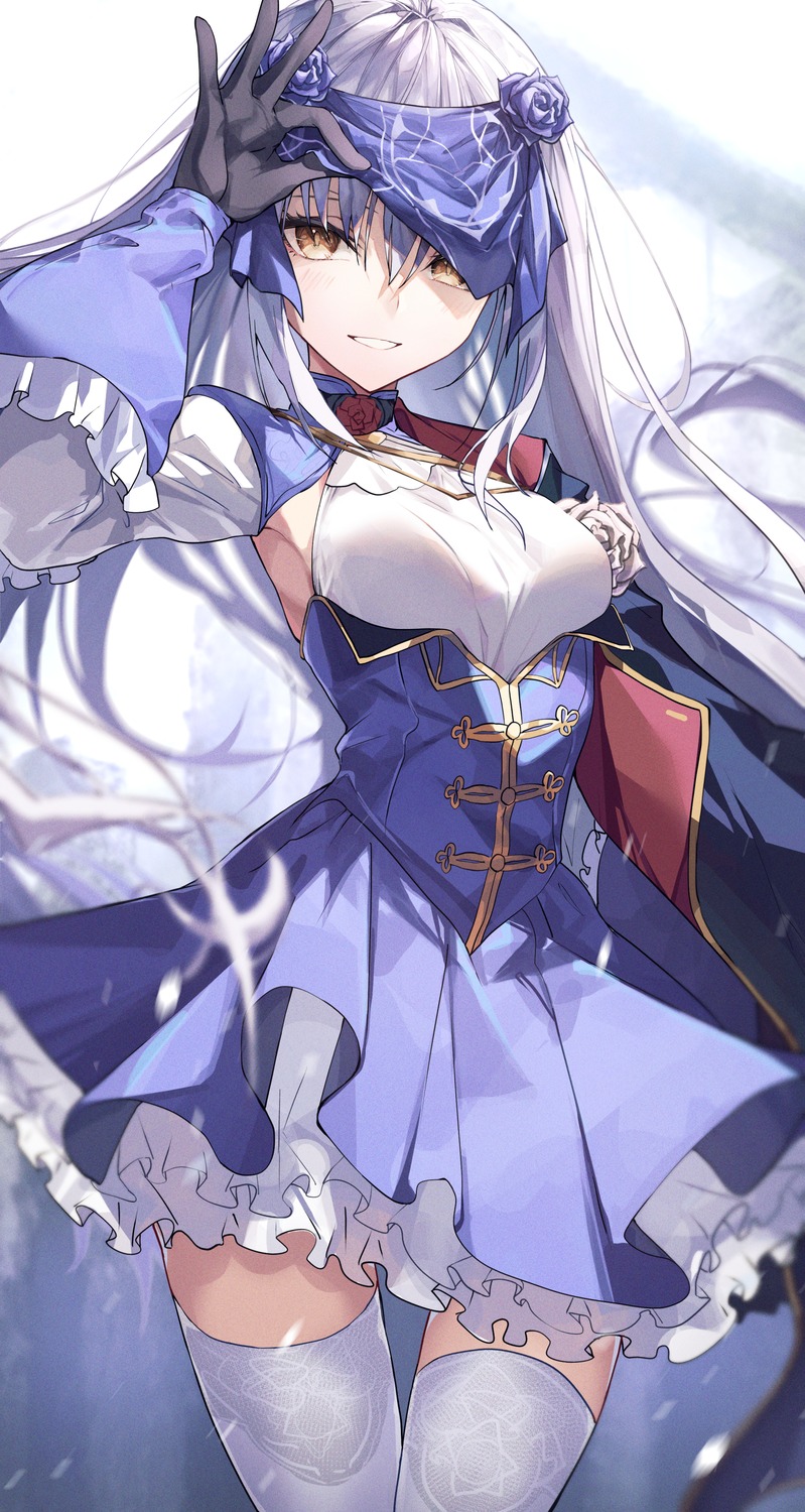 dress, fate/grand_order, herigaru_(fvgyvr000), melusine_(fate), thighhighs