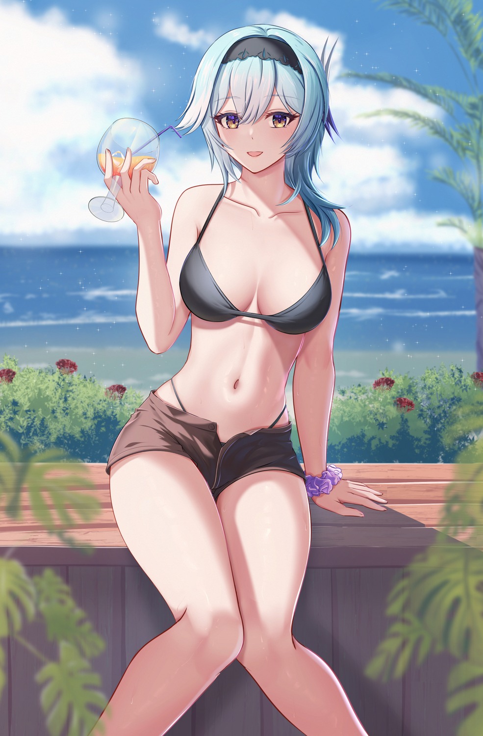 bikini, dealesis, eula, genshin_impact, swimsuits