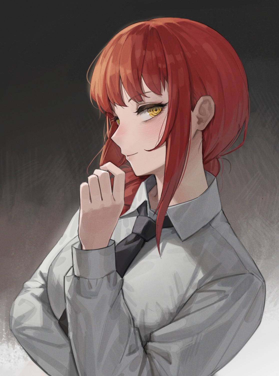 chainsaw_man, dress_shirt, maenoo, makima_(chainsaw_man)