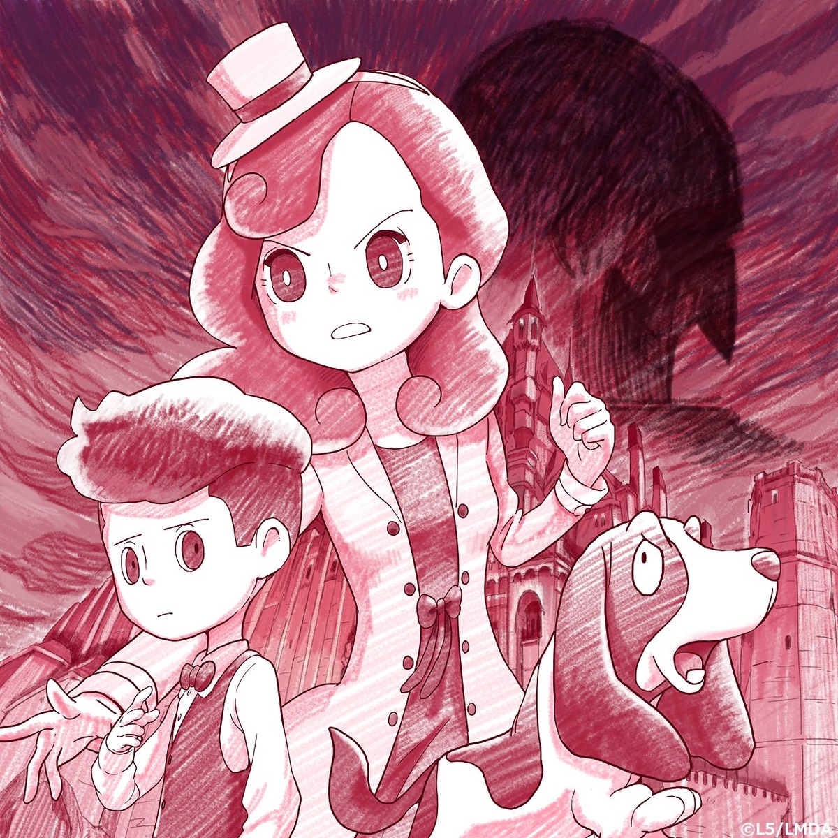 dress, katrielle_layton, layton_mystery_tanteisha, monochrome, tagme