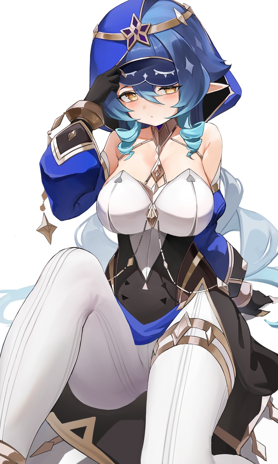 berserker_r, genshin_impact, layla_(genshin_impact), pointy_ears