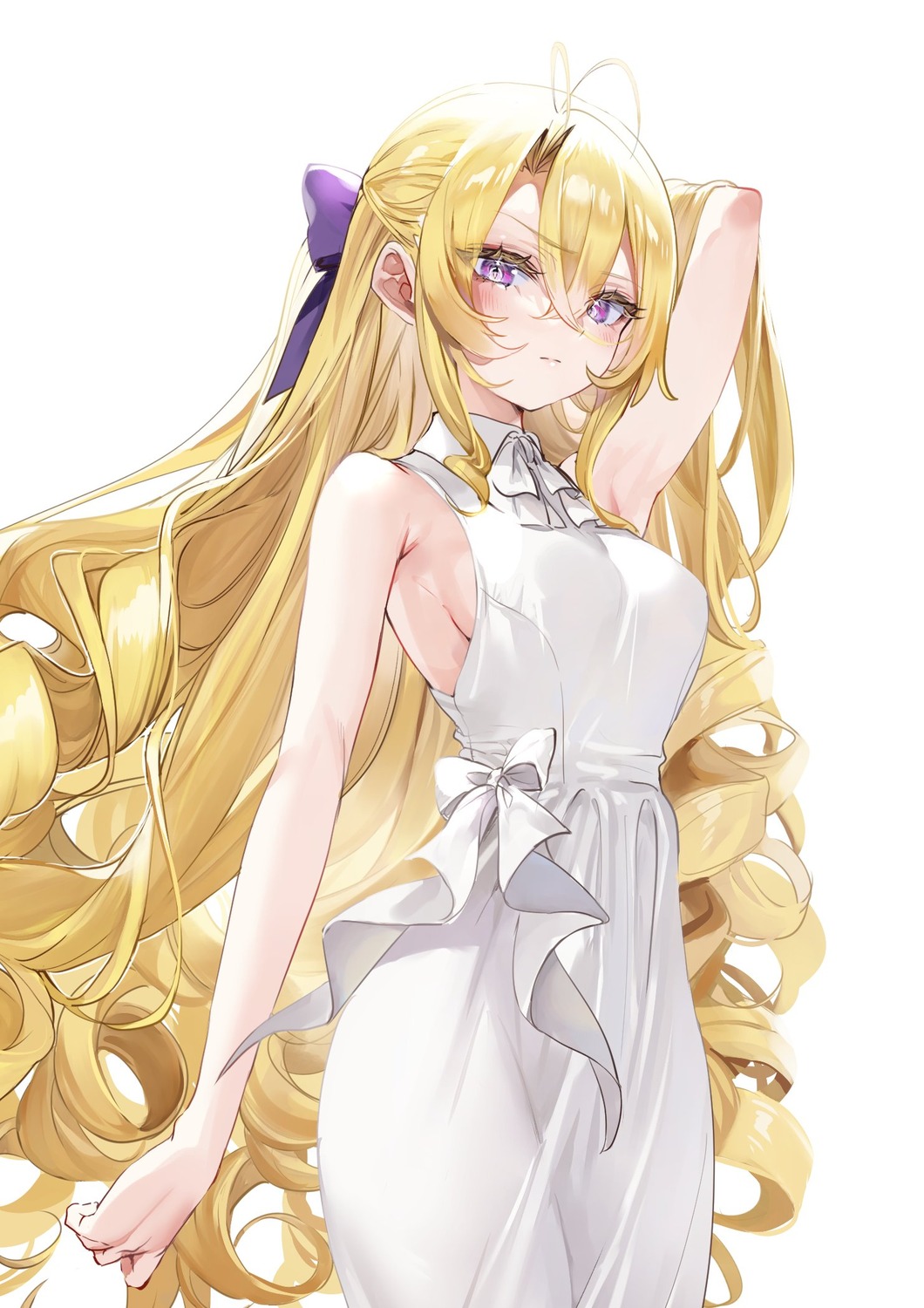 dress, mishiro_(shibou_yuugi), nekometaru, no_bra, shibou_yuugi_de_meshi_wo_kuu.
