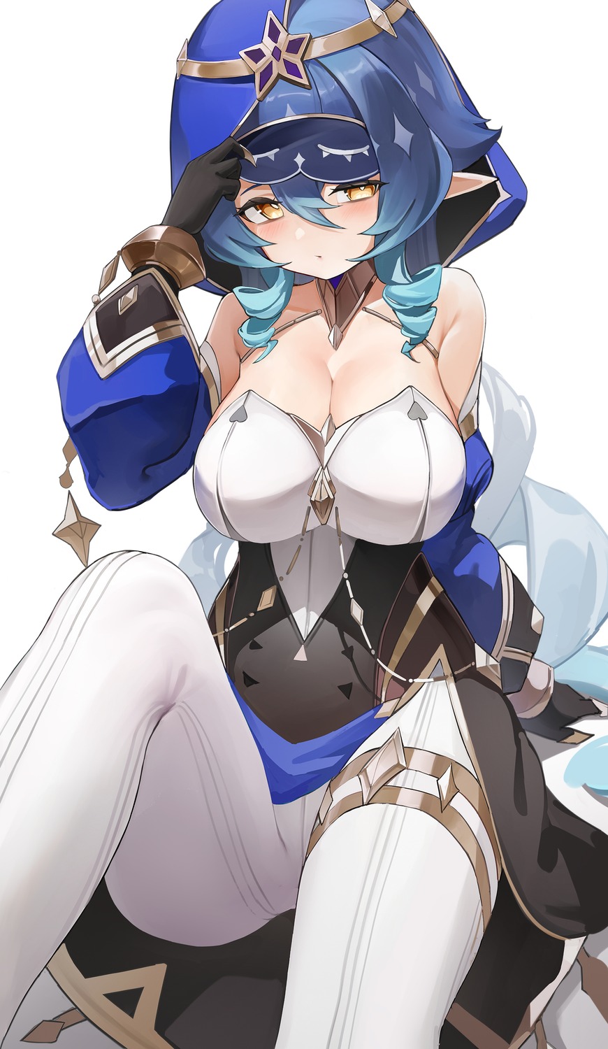 berserker_r, garter, genshin_impact, layla_(genshin_impact), pointy_ears