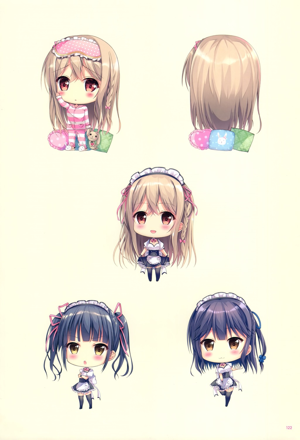 chibi, kodama_haruka, maeda_shiori, nanami_yuuno, twinbox, twinbox_gakuen