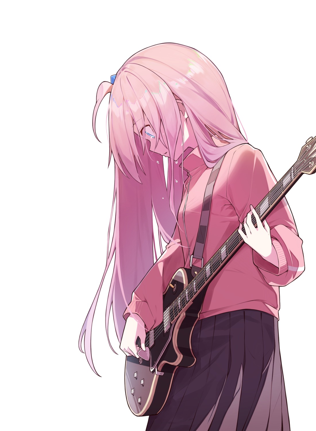 bocchi_the_rock!, gotou_hitori, guitar, gym_uniform, mmhomm, seifuku