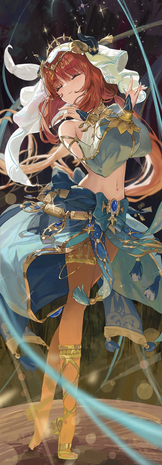 garter, genshin_impact, heels, horns, nilou, serie_niai