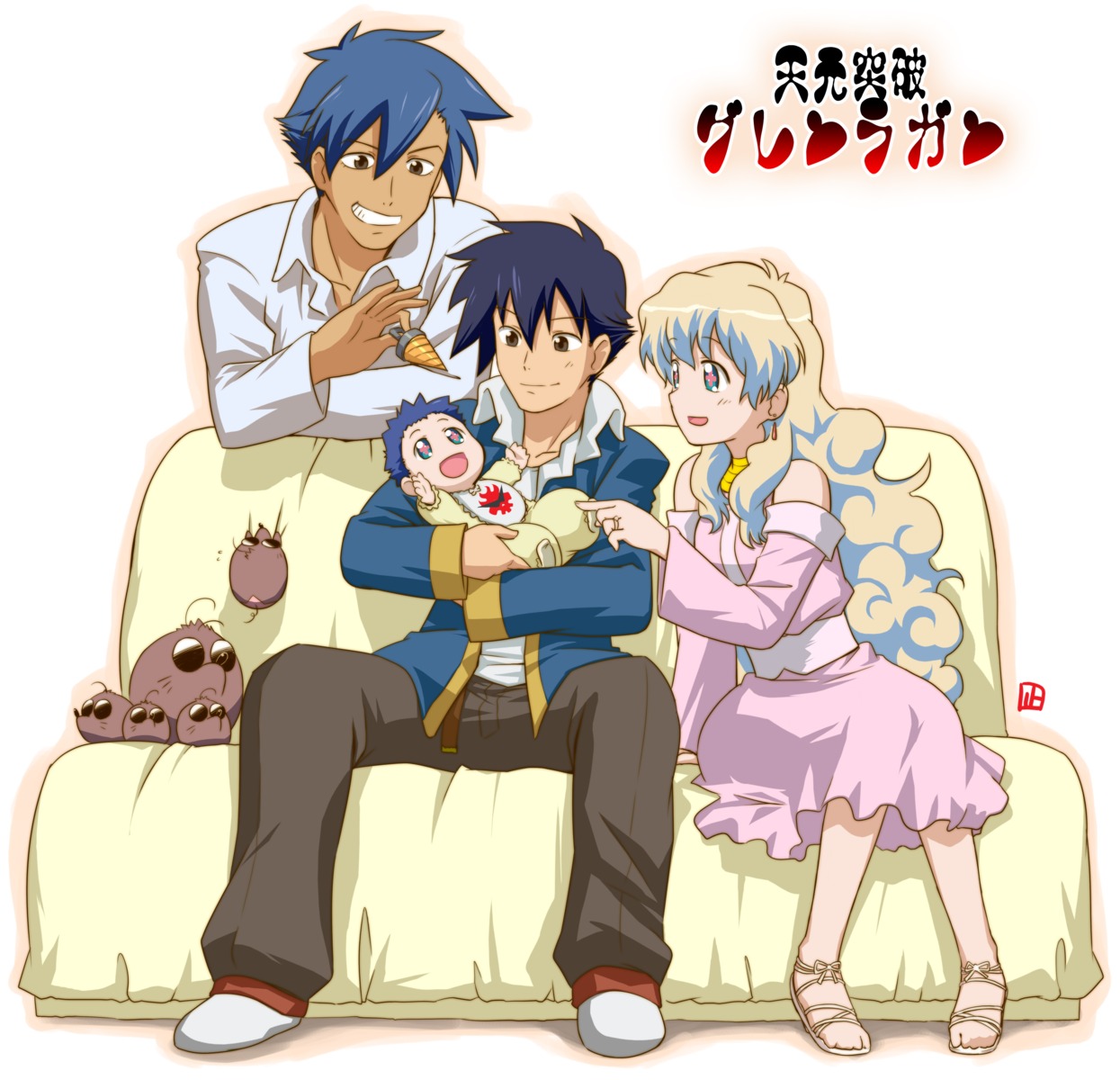 boota, kamina, nagian, nia, simon, tengen_toppa_gurren_lagann