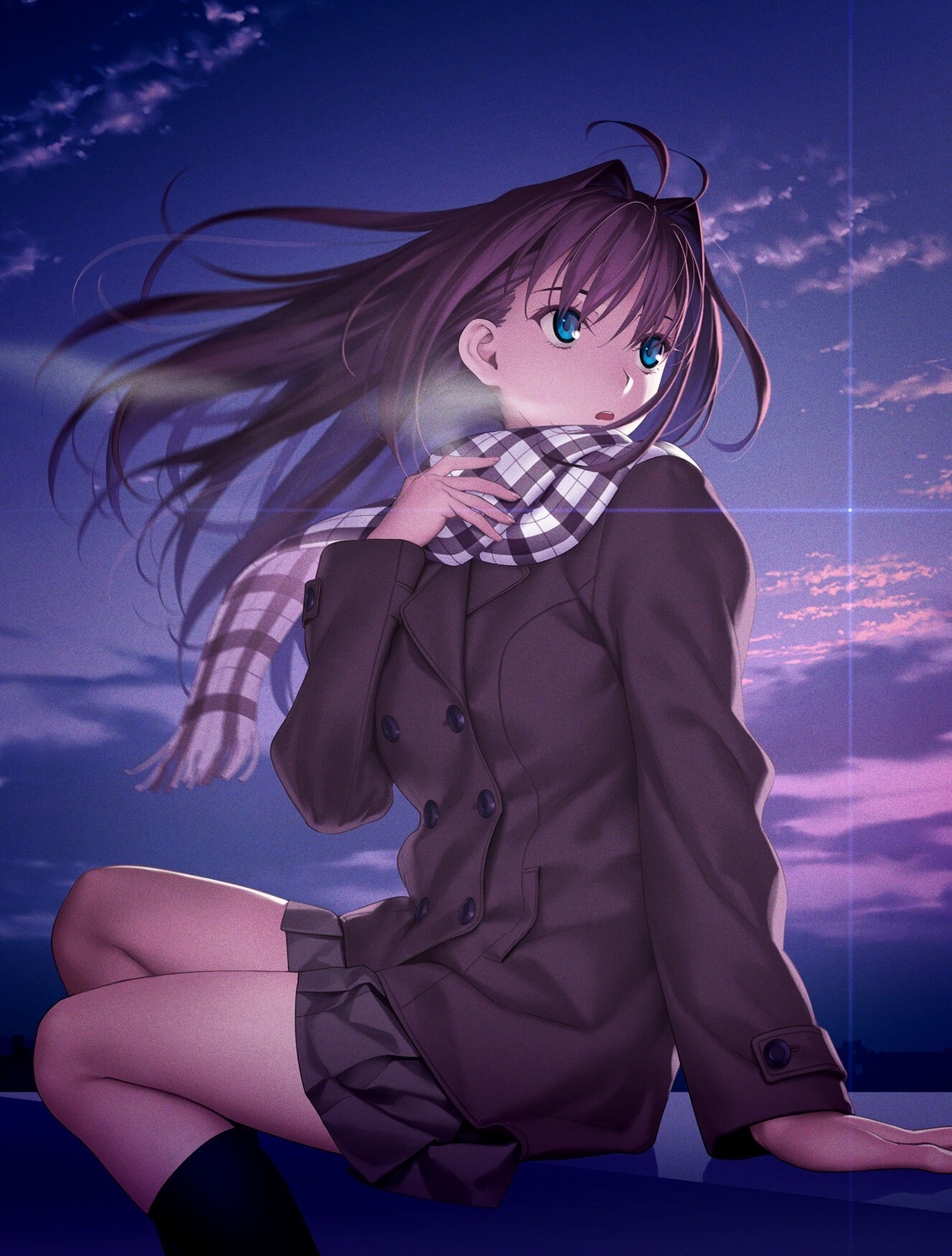 aozaki_aoko, koyama_hirokazu, mahou_tsukai_no_yoru, seifuku, type-moon
