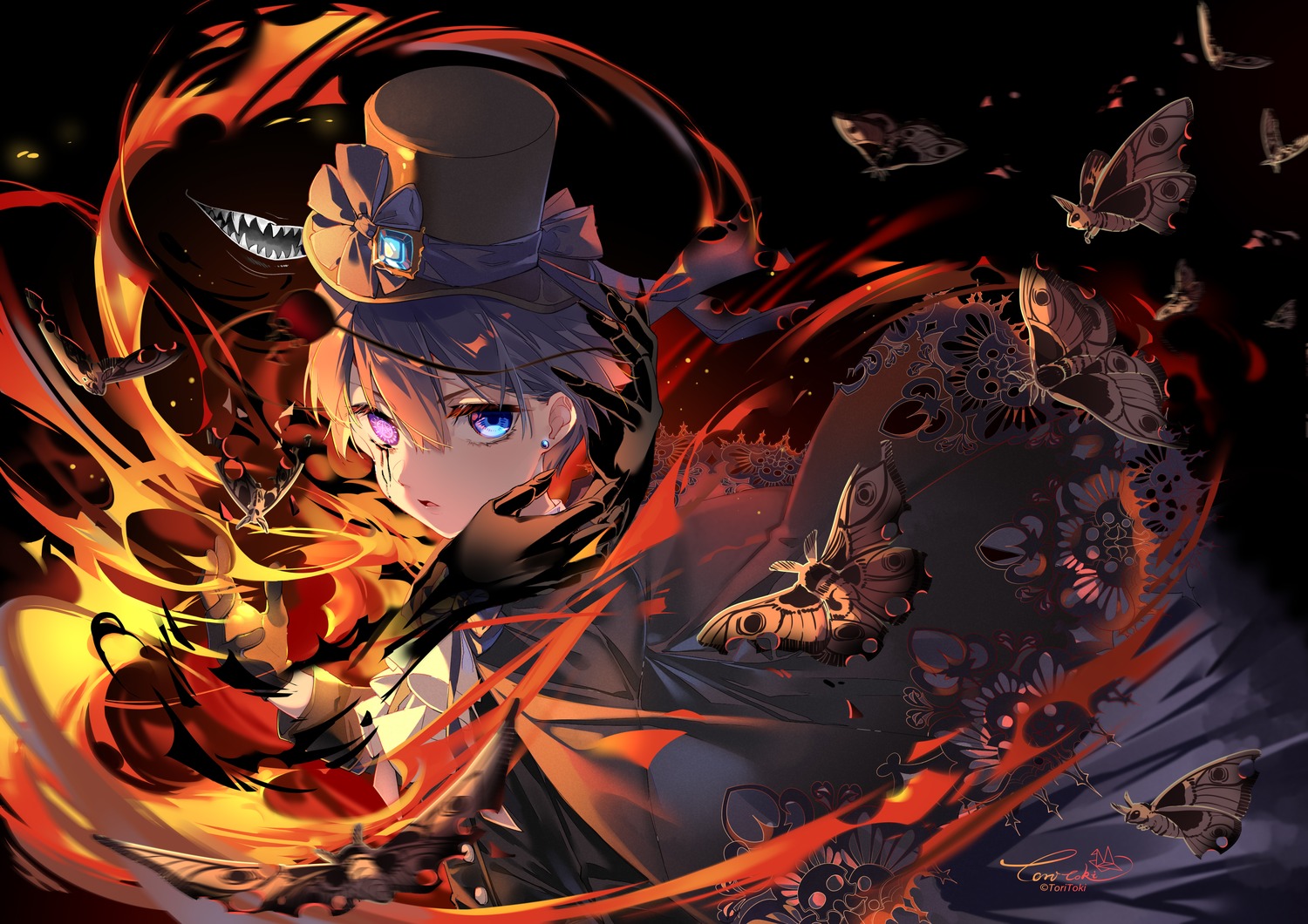 ciel_phantomhive, heterochromia, kuroshitsuji, male, toritoki