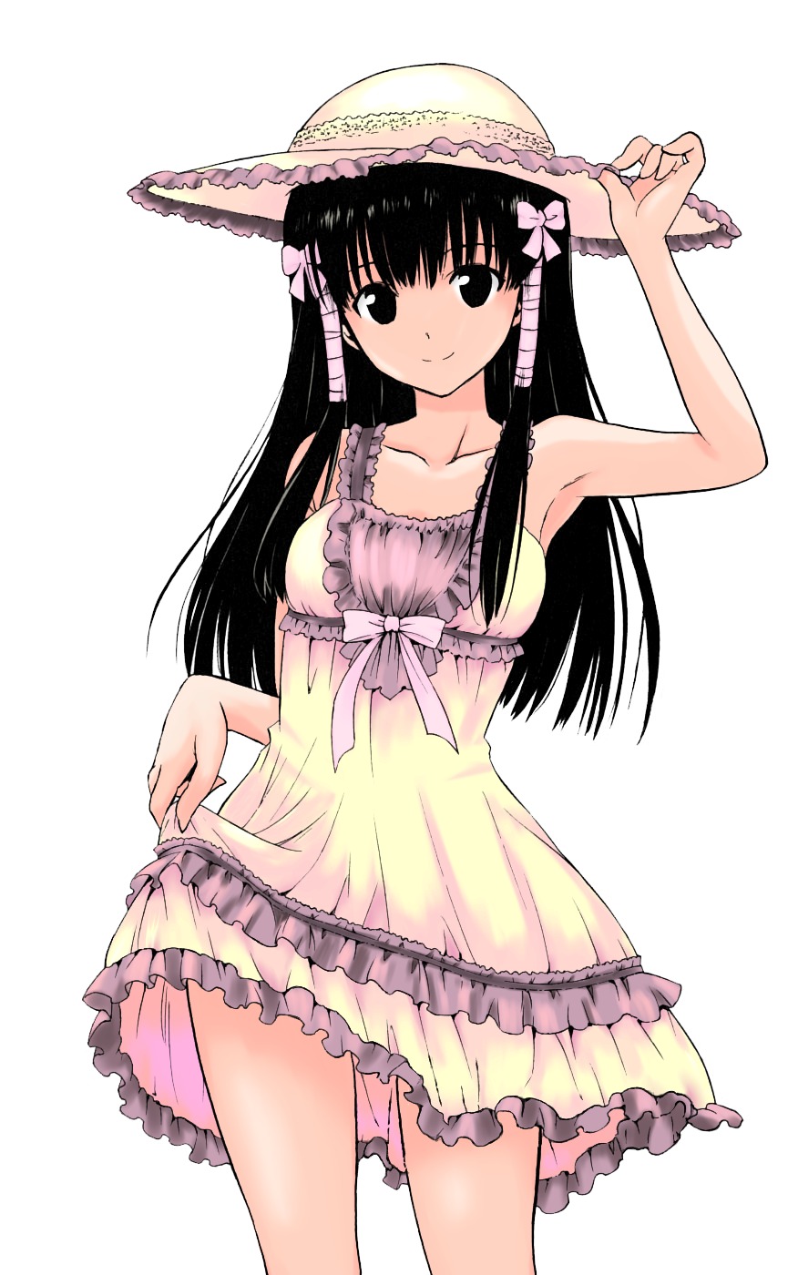 dress, murasame_oshizu, skirt_lift, summer_dress, to_love_ru, yabuki_kentarou