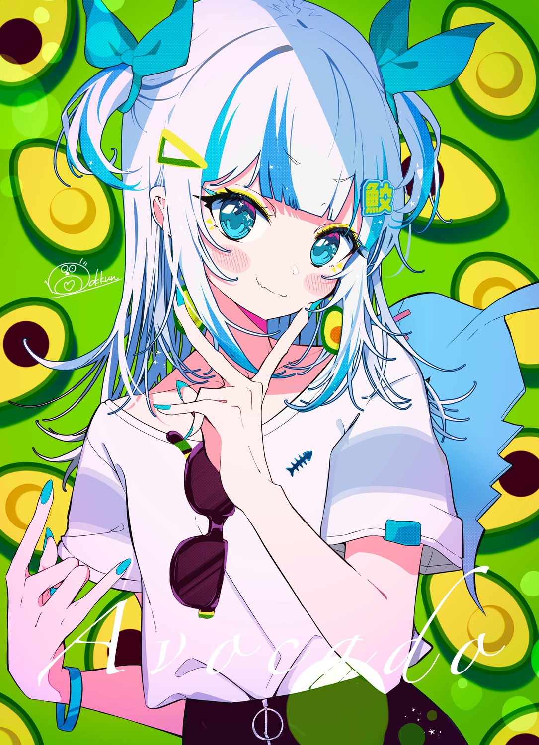 bokkun_(doyagaobyo), gawr_gura, hololive, hololive_english, megane, tail