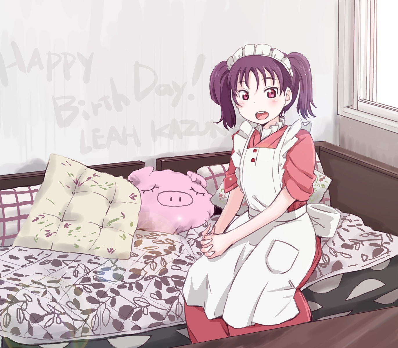 kazuno_ria, love_live!_(series), love_live!_sunshine!!, maid, maruyo, wa_maid, waitress