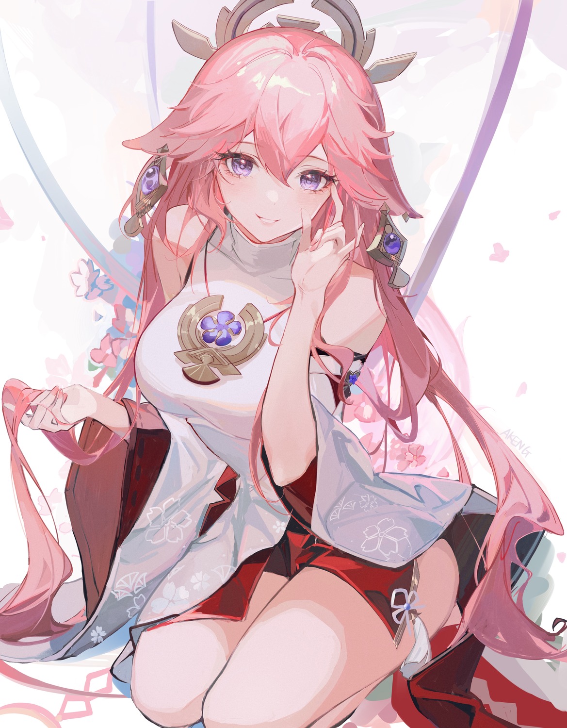 animal_ears, genshin_impact, japanese_clothes, kitsune, yae_miko, yutou75