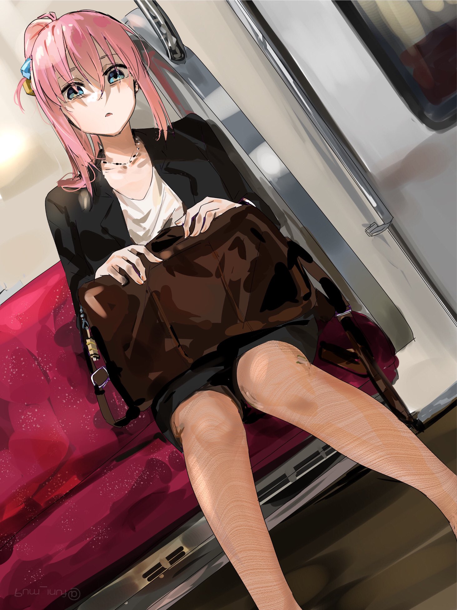 bocchi_the_rock!, business_suit, funi_mu9, gotou_hitori, sketch