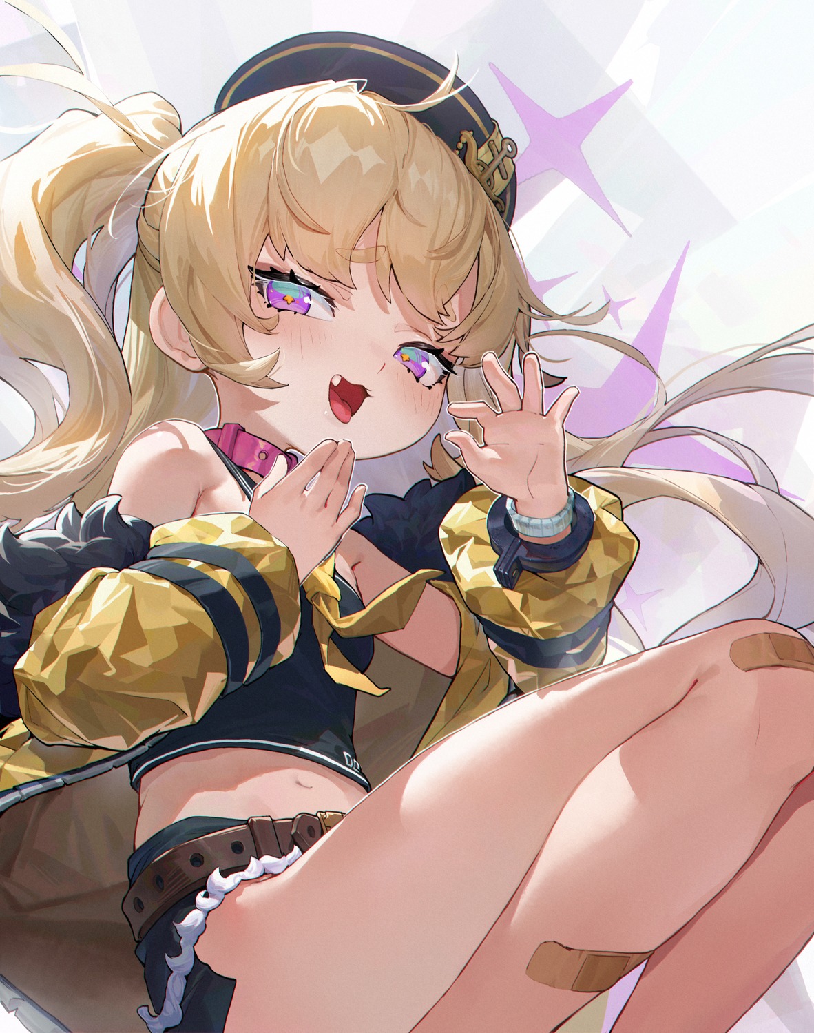 azur_lane, bache_(azur_lane), bandaid, han_keshi_chao_mang_de, seifuku