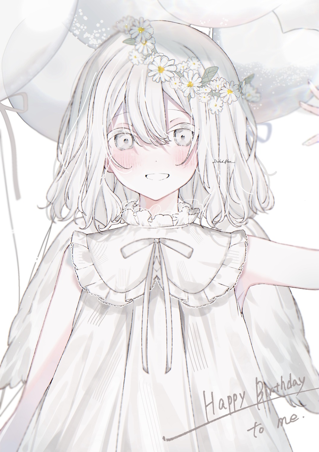 dress, driedflower, wings