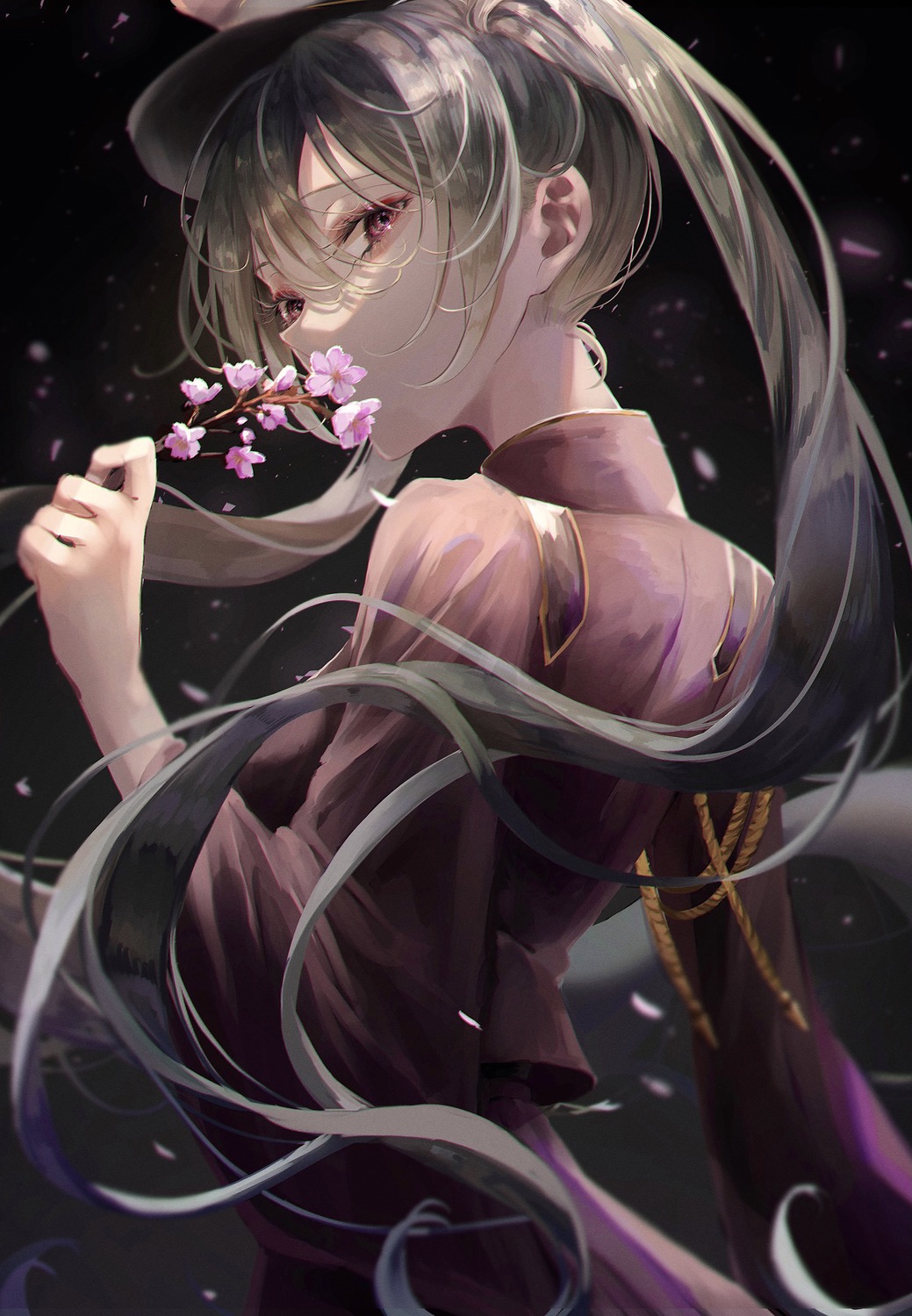 hatsune_miku, jiao_fulun, senbon-zakura_(vocaloid), uniform, vocaloid