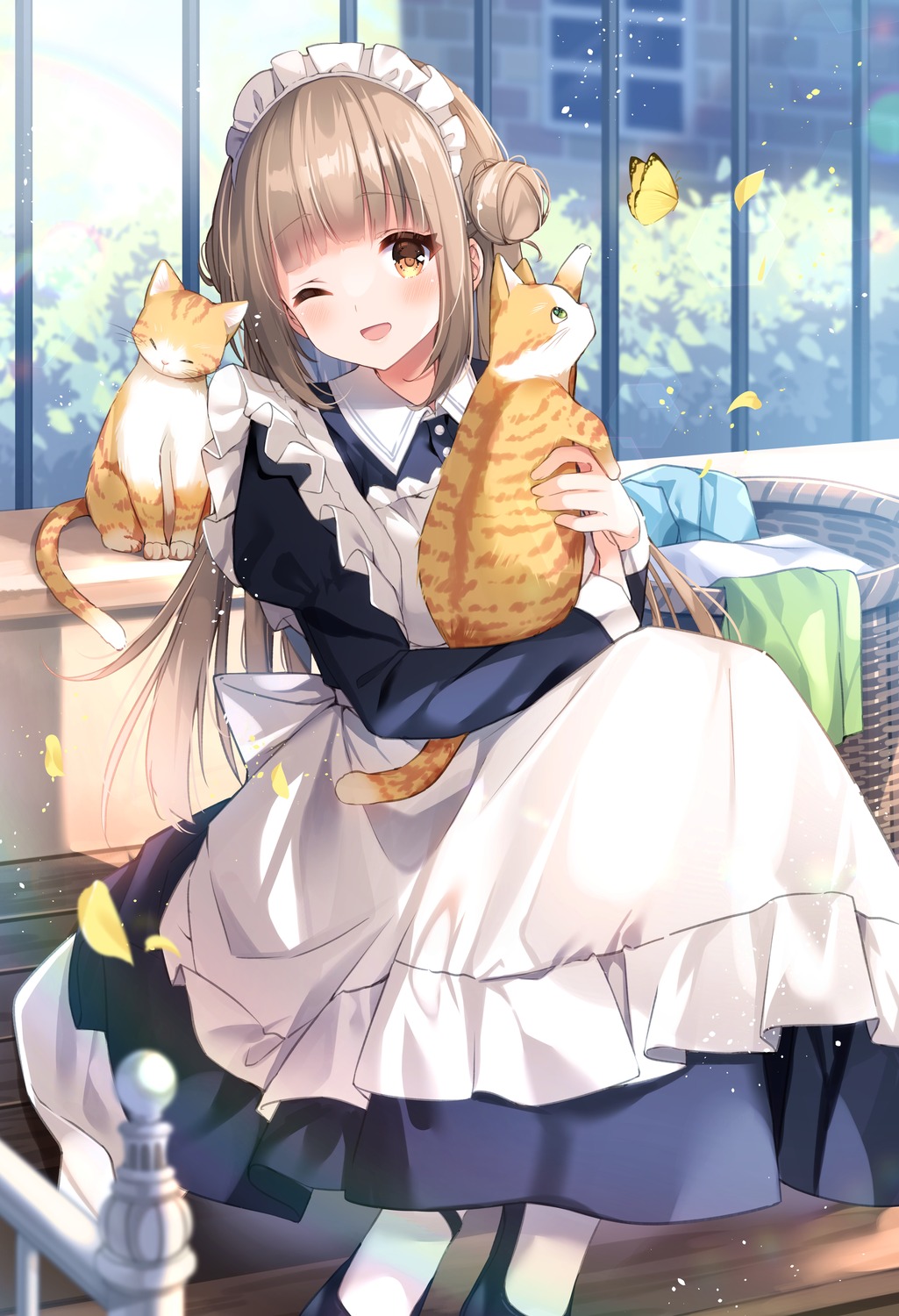 koharu_(koiko_iloli), koiko_iloli, maid, neko, pantyhose