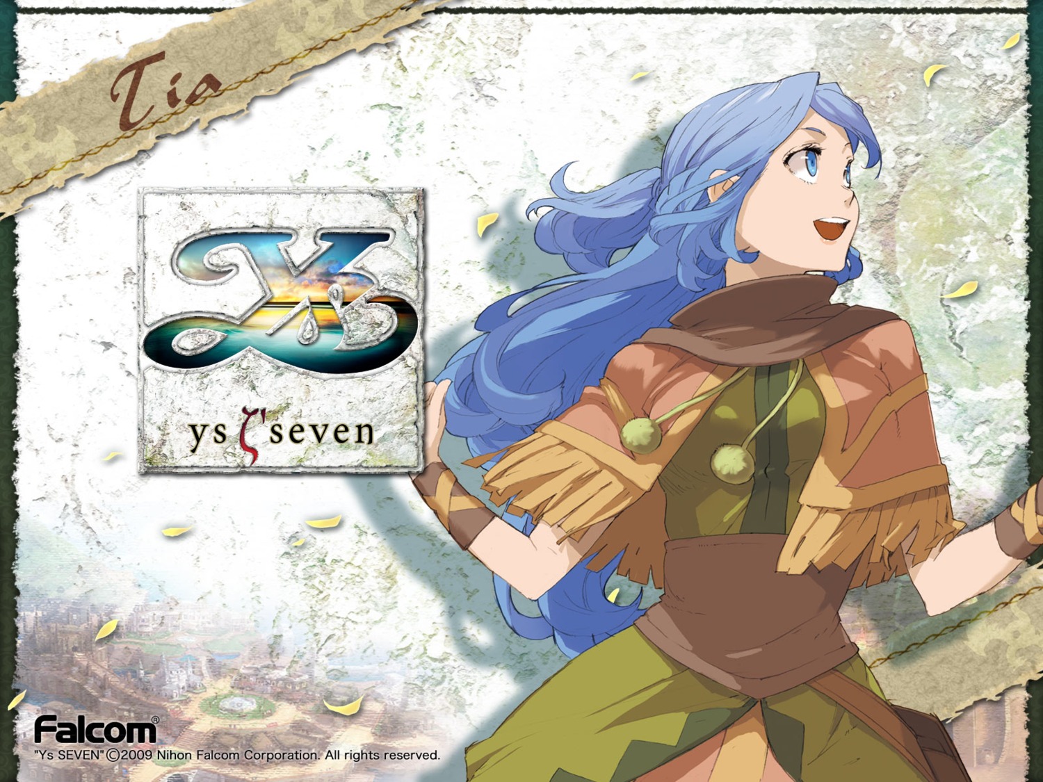 dress, falcom, tia, wallpaper, ys, ys_seven