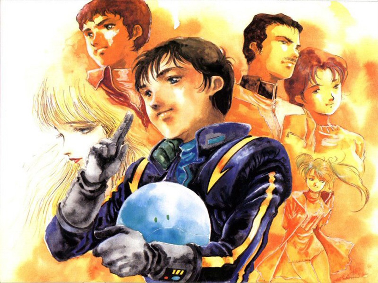amuro_ray, bright_noa, gigi_andalucia, gundam, gundam_senkou_no_hathaway, hathaway_noa, mikimoto_haruhiko, mirai_noa