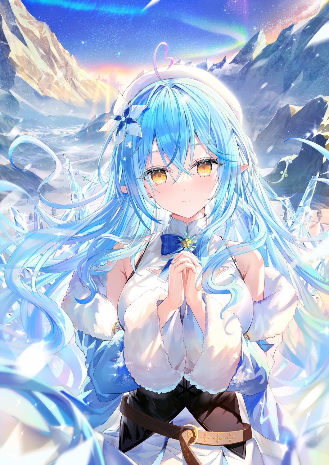 elf, hololive, pointy_ears, rin_yuu, yukihana_lamy