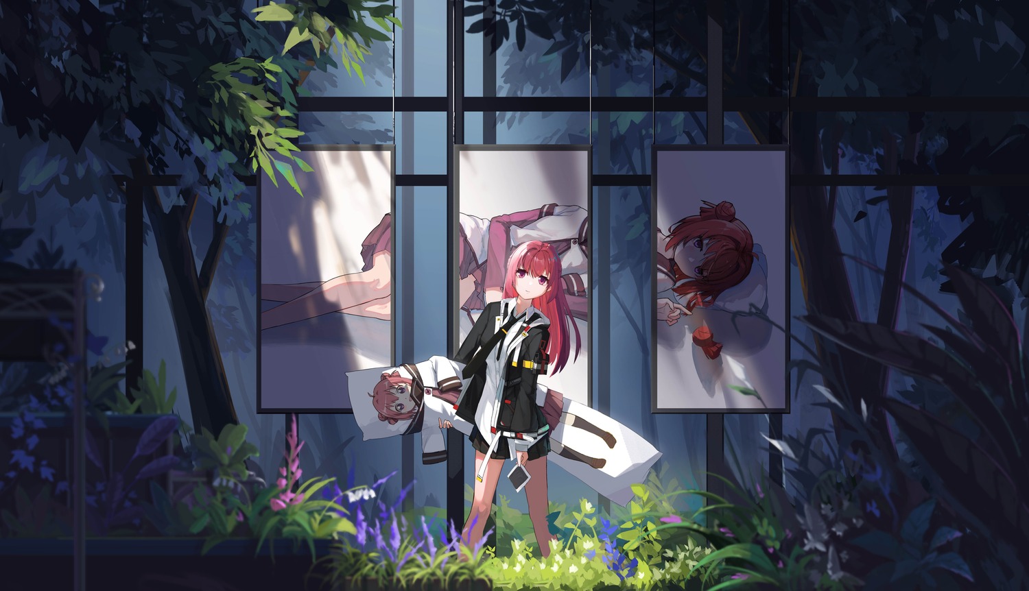 akaza_akane, akaza_akari, lalaraaa, seifuku, yuru_yuri