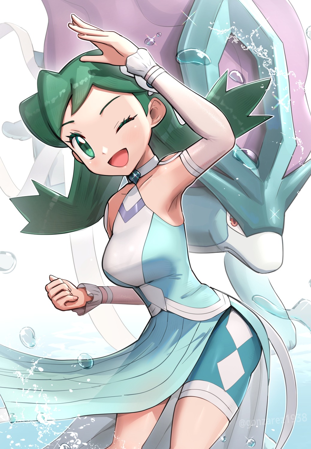 dress, gonzarez, kris_(pokemon), pokemon, pokemon_gsc, suicune
