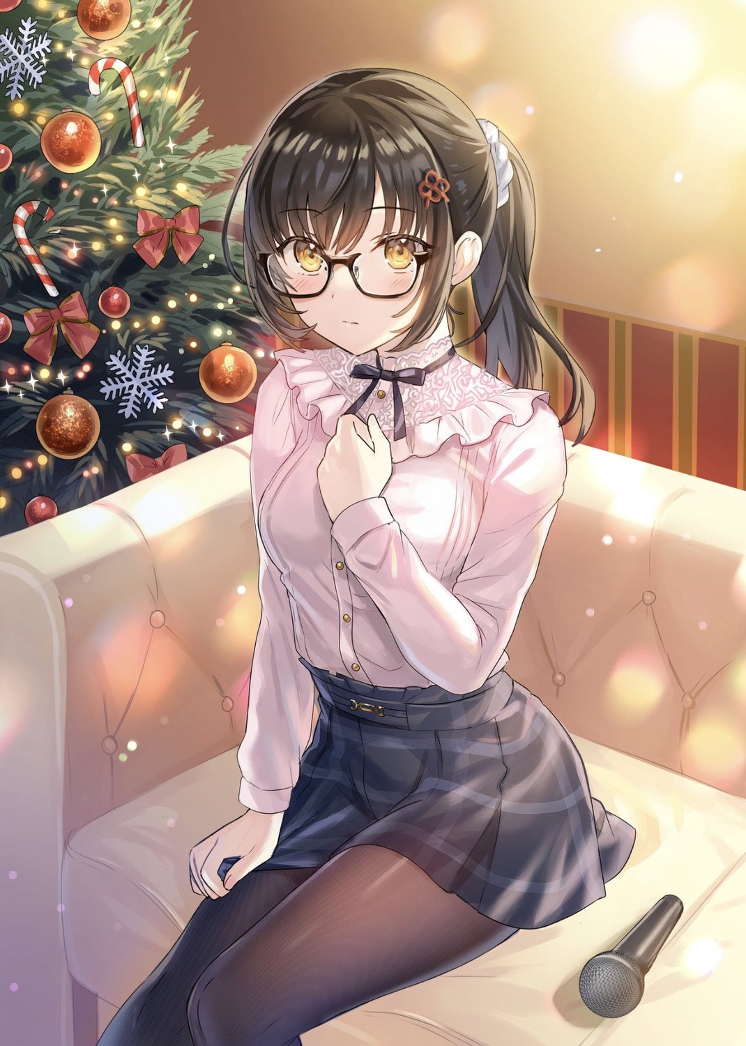 [rouhou]_ore_no_iinazuke_ni_natta_jimiko_ie_dewa_kawaii_shikanai., christmas, megane, pantyhose, tantan, watanae_yuuka