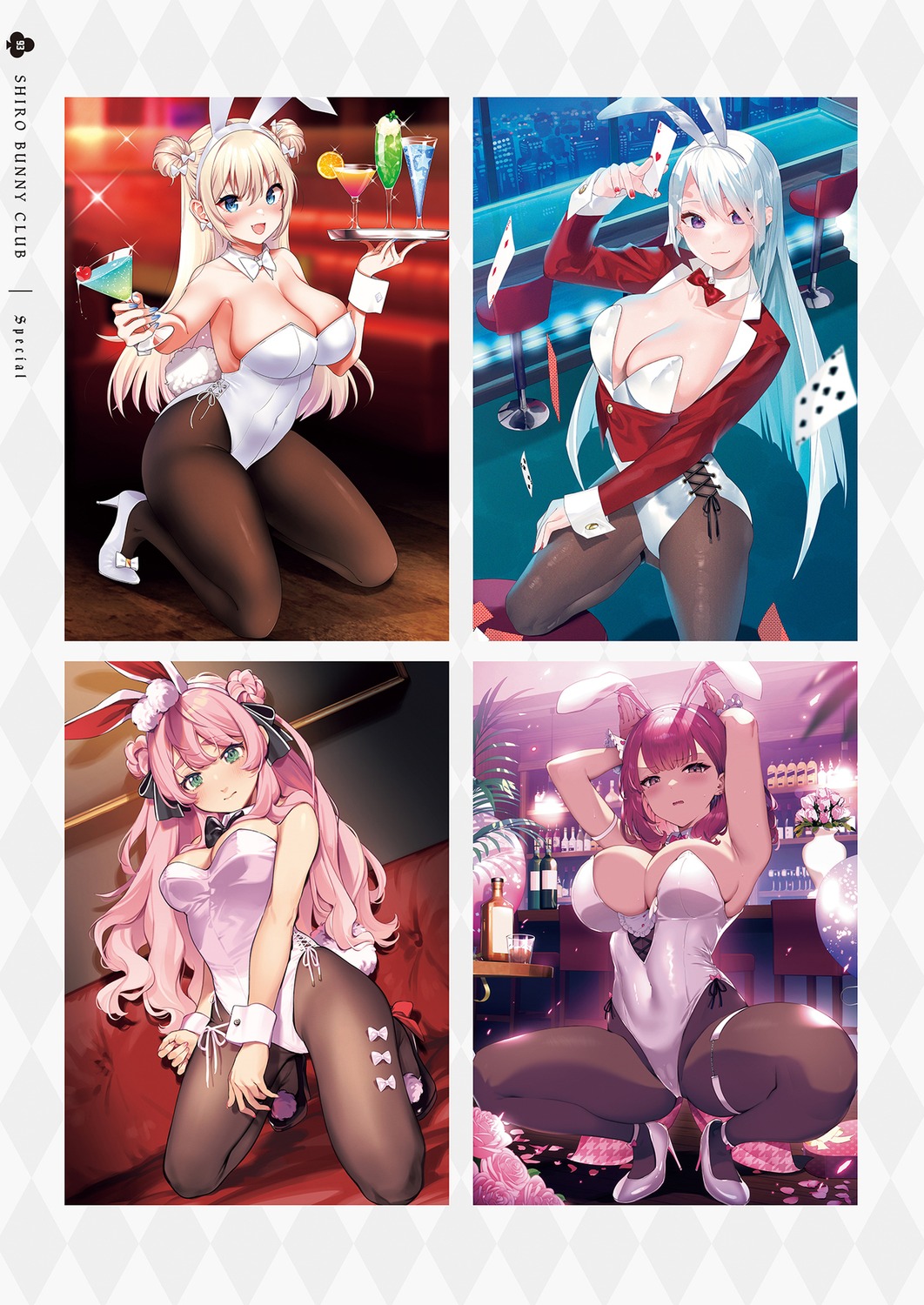 animal_ears, bekotarou, bunny_ears, bunny_girl, heels, katto_(viking), mojarin, no_bra