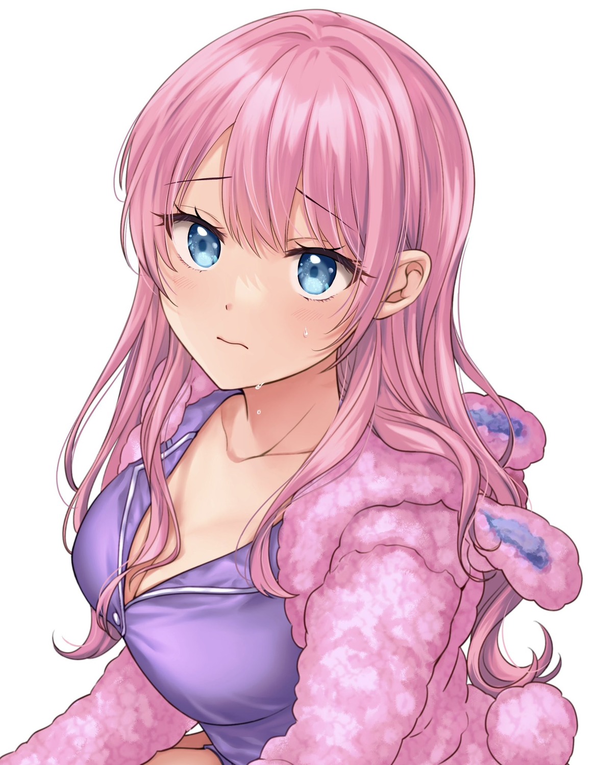 cleavage, fuufu_ijou_koibito_miman, kanamaru_yuki, pajama, watanabe_akari