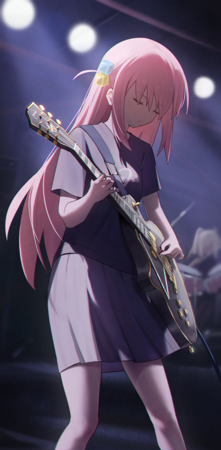 bocchi_the_rock!, fatzhai, gotou_hitori, guitar, seifuku, uniform