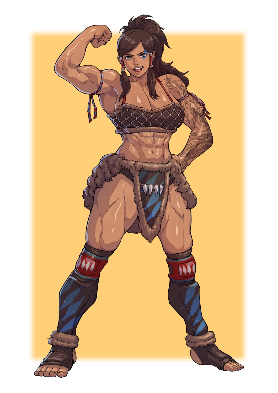 armor, bikini_armor, cirenk, korra, tattoo, the_legend_of_korra