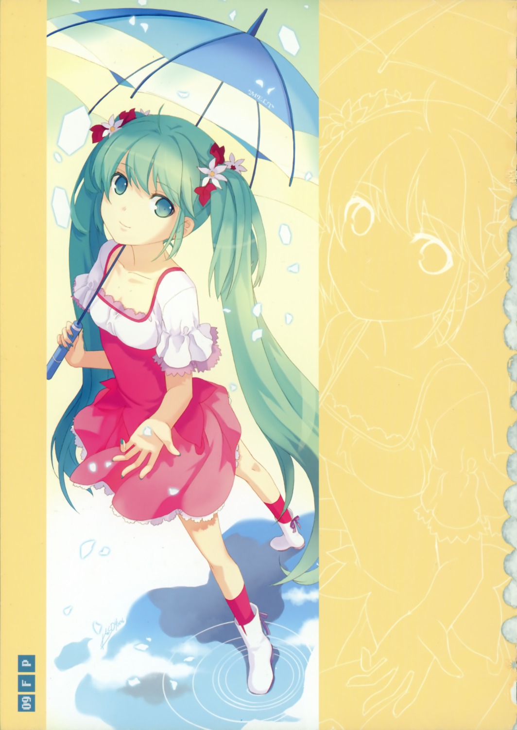 dress, h2so4, hatsune_miku, island_of_horizon, melt_(vocaloid), summer_dress, vocaloid