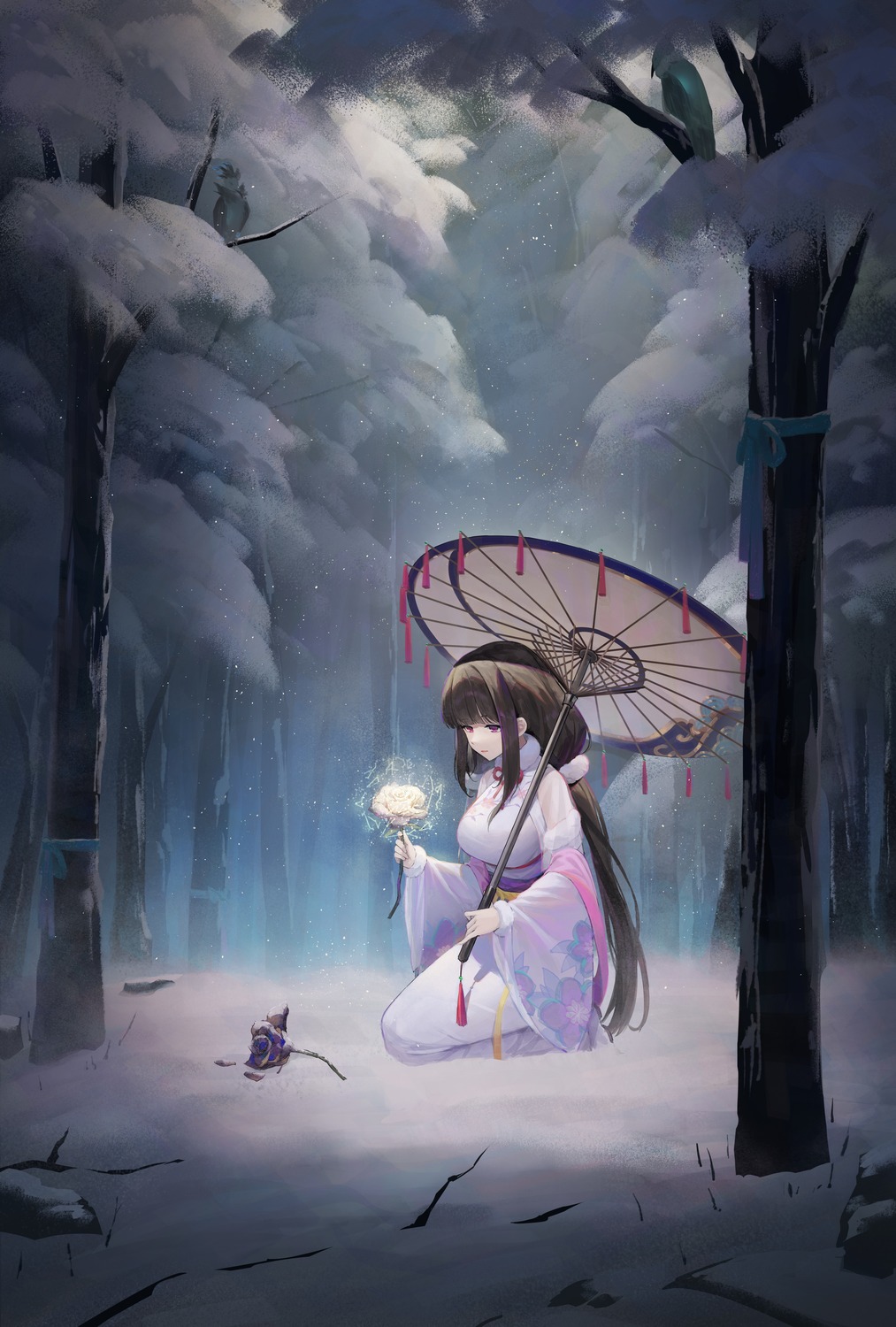 japanese_clothes, qiu_jing_bing, umbrella