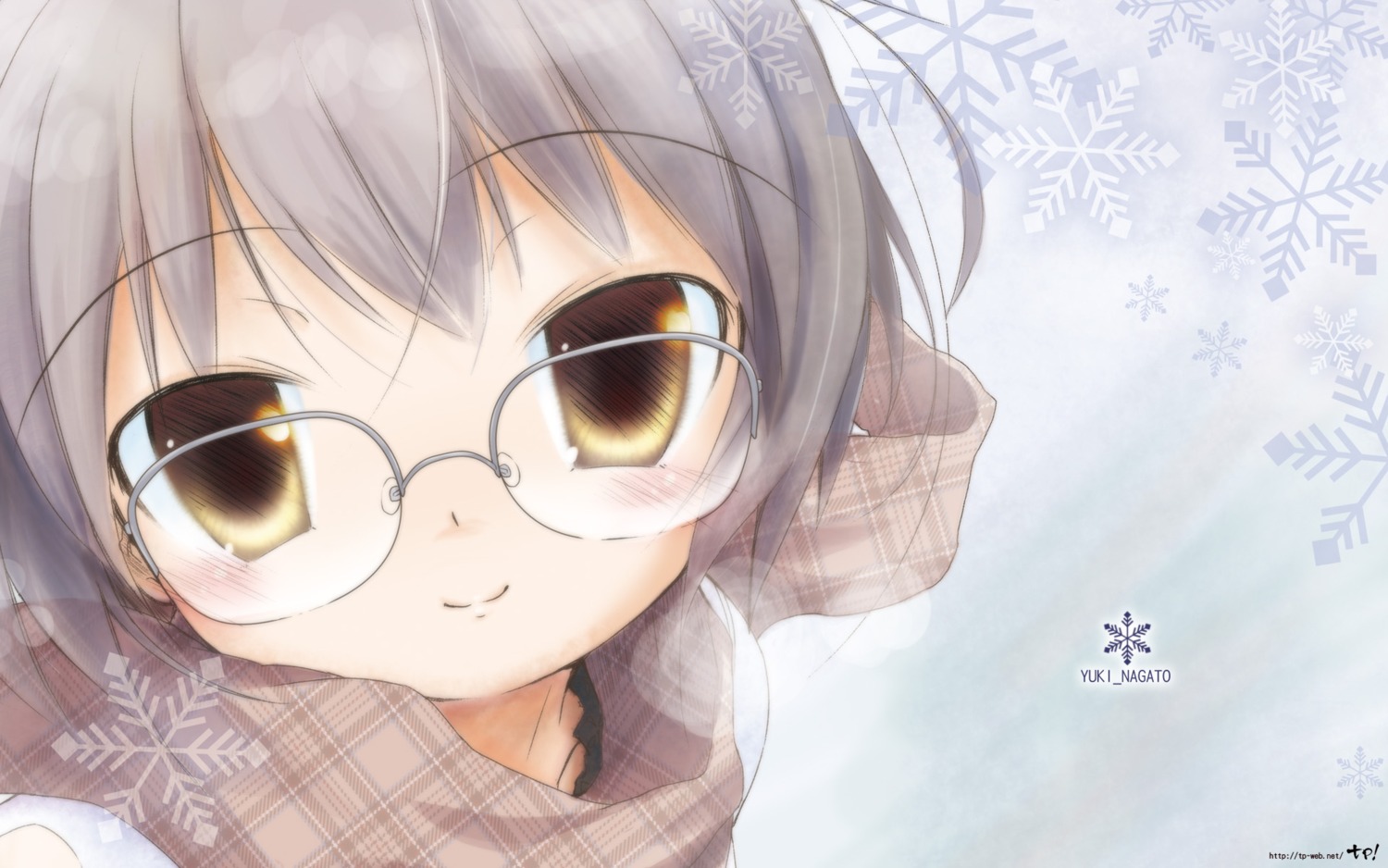 hirose_madoka, megane, nagato_yuki, suzumiya_haruhi_no_yuuutsu, wallpaper