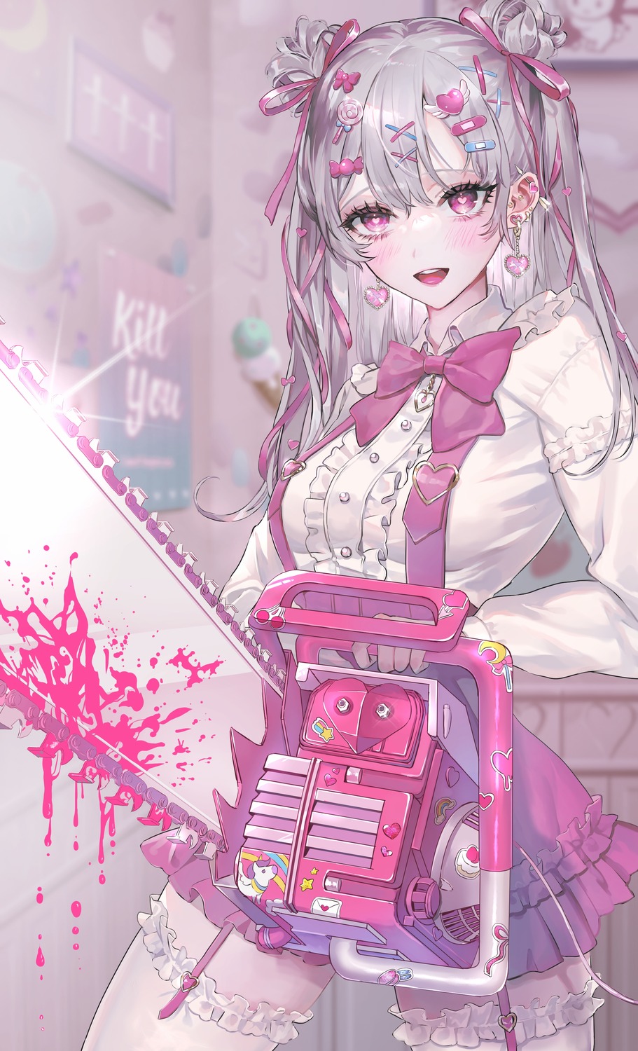 chainsaw, lolita_fashion, stockings, thighhighs, yumeno_yume
