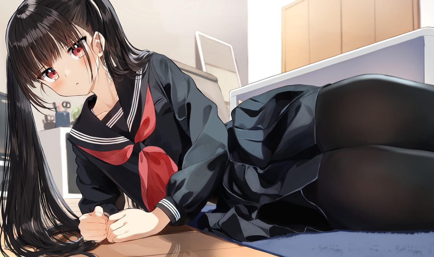 pantyhose, pentagon, seifuku