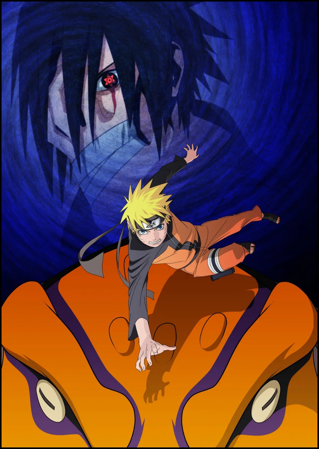 male, naruto, naruto_shippuden, nishio_tetsuya, uchiha_sasuke, uzumaki_naruto