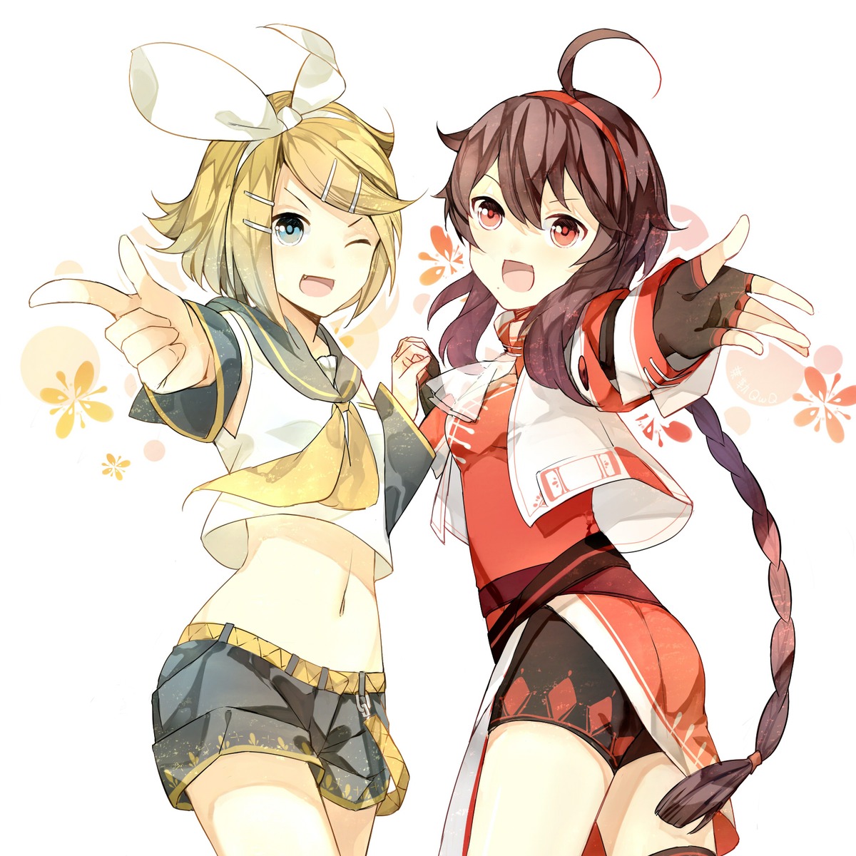 asian_clothes, ass, godlailer, kagamine_rin, seifuku, vocaloid, yuezheng_ling