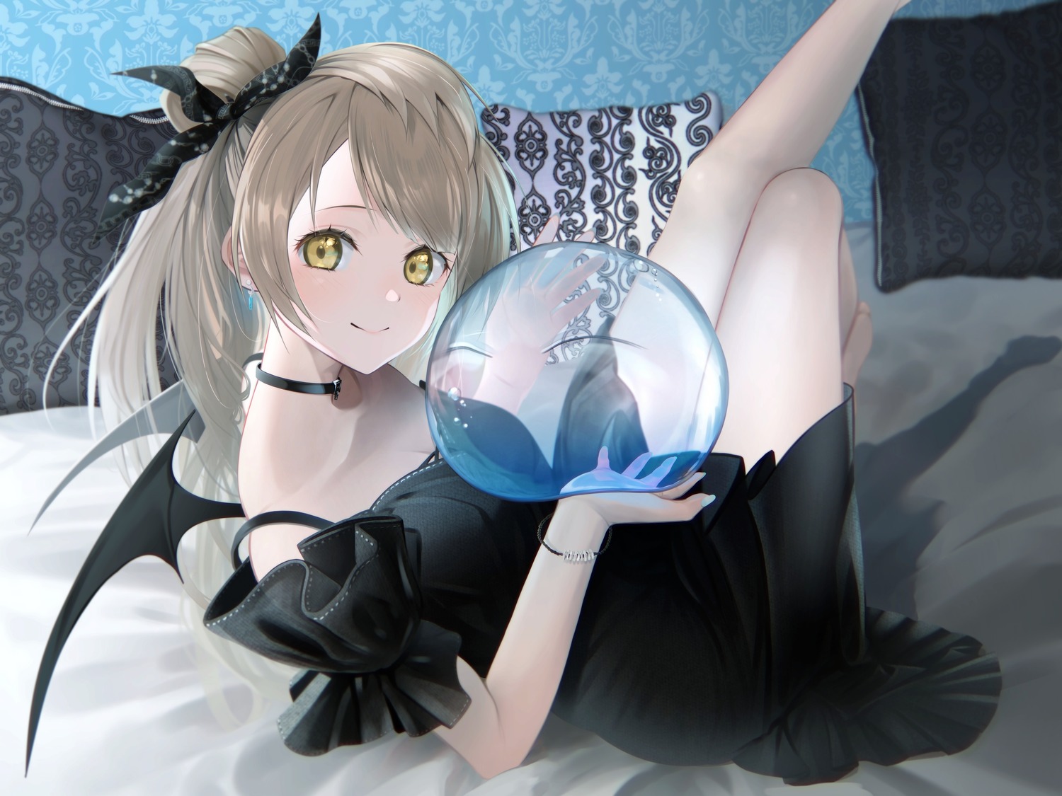 crossover, dress, fugutai_ten, love_live!, love_live!_(series), minami_kotori, rimuru_tempest, tensei_shitara_slime_datta_ken