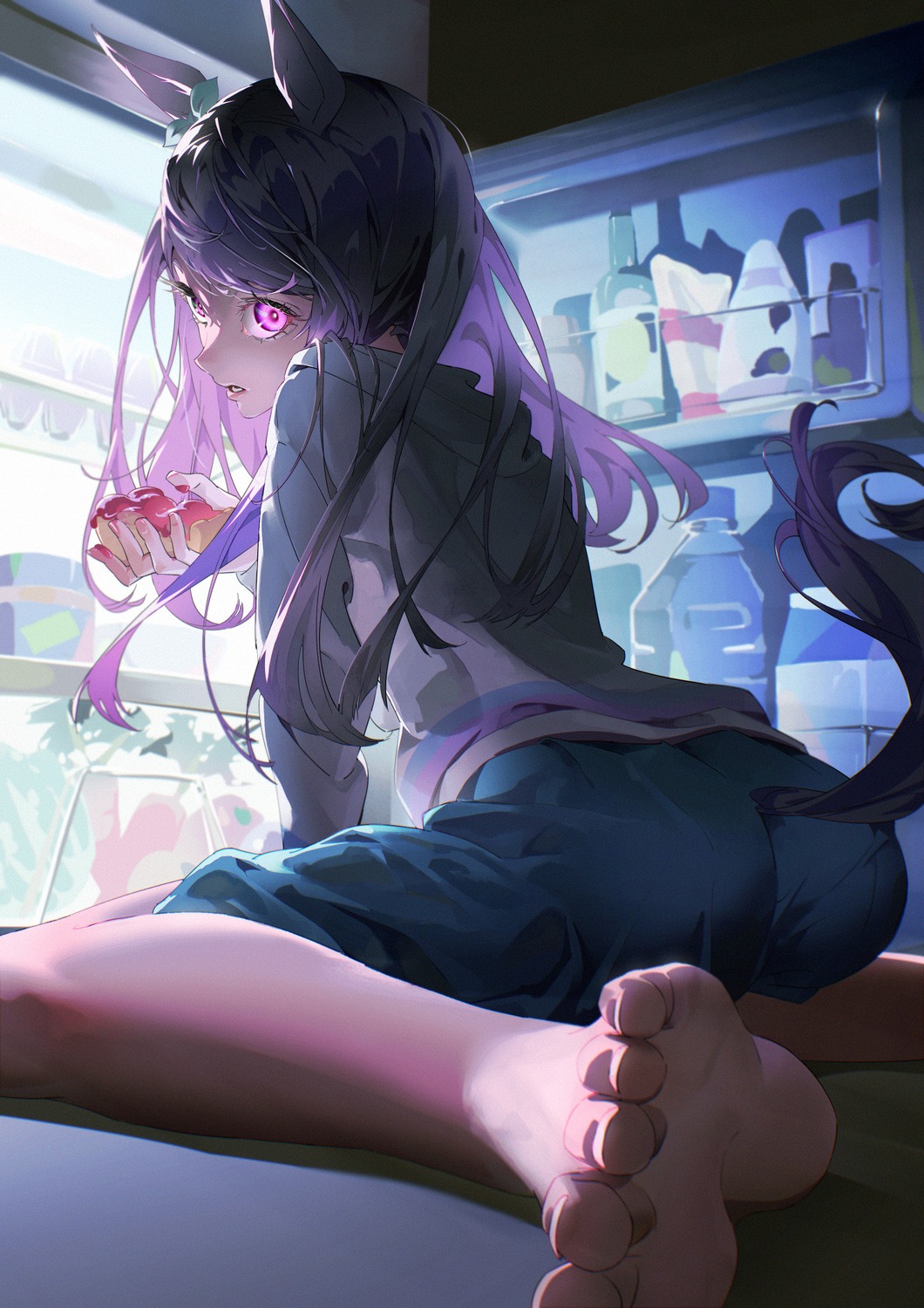 animal_ears, ass, feet, mejiro_mcqueen_(umamusume), otokoe, tail, uma_musume_pretty_derby