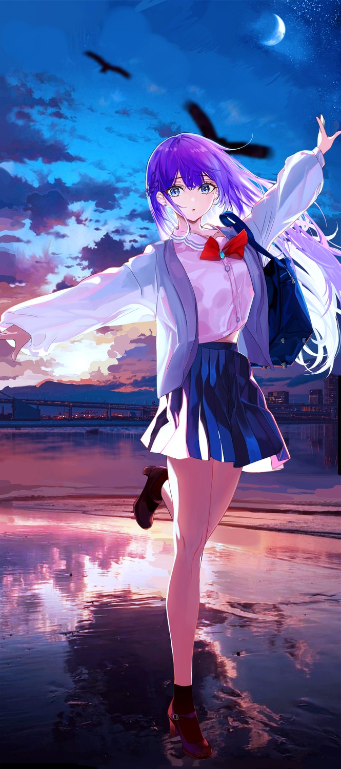 eggs_zero, seifuku, wet