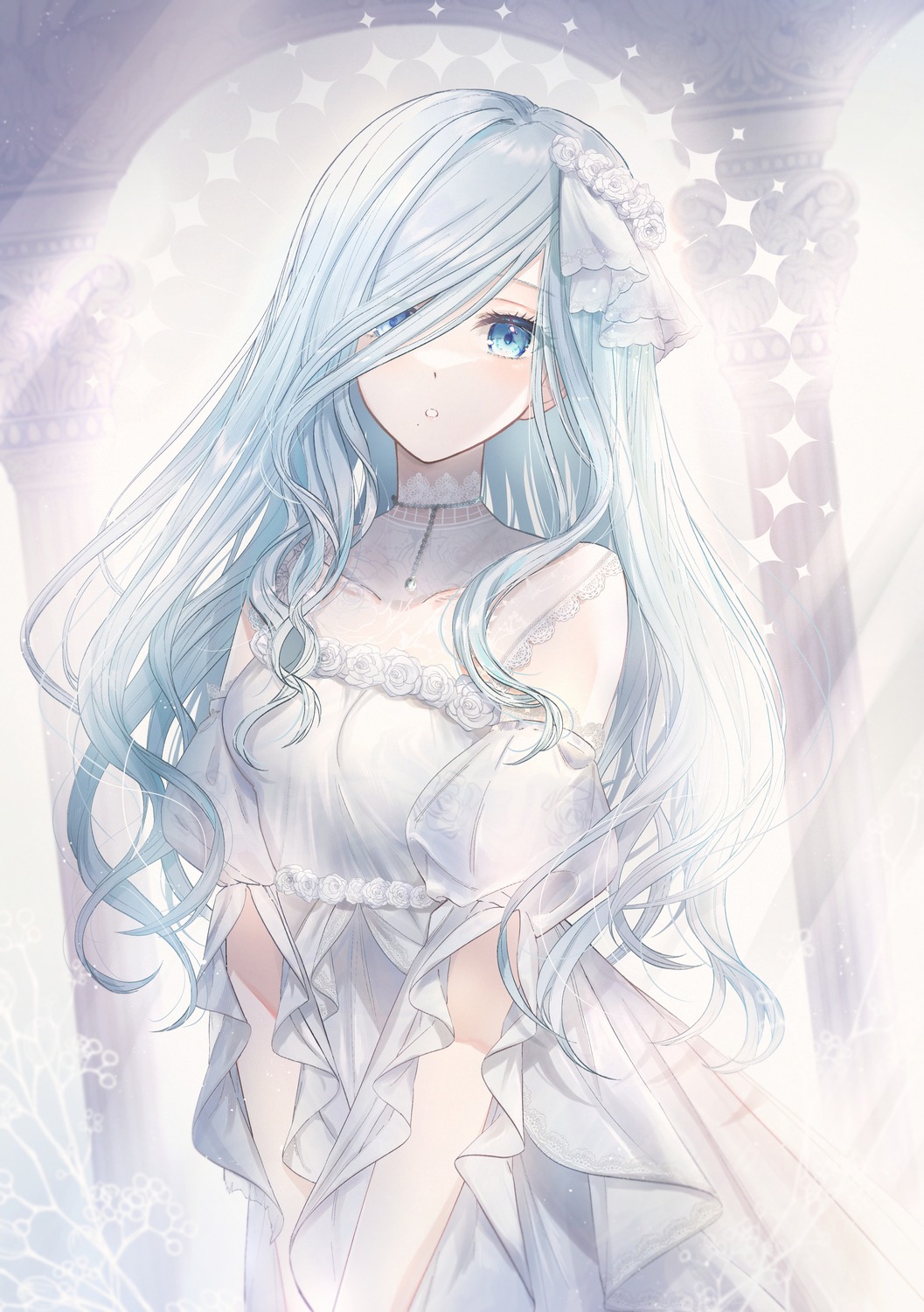 dress, hinomori_shizuku, mairu003, project_sekai, see_through