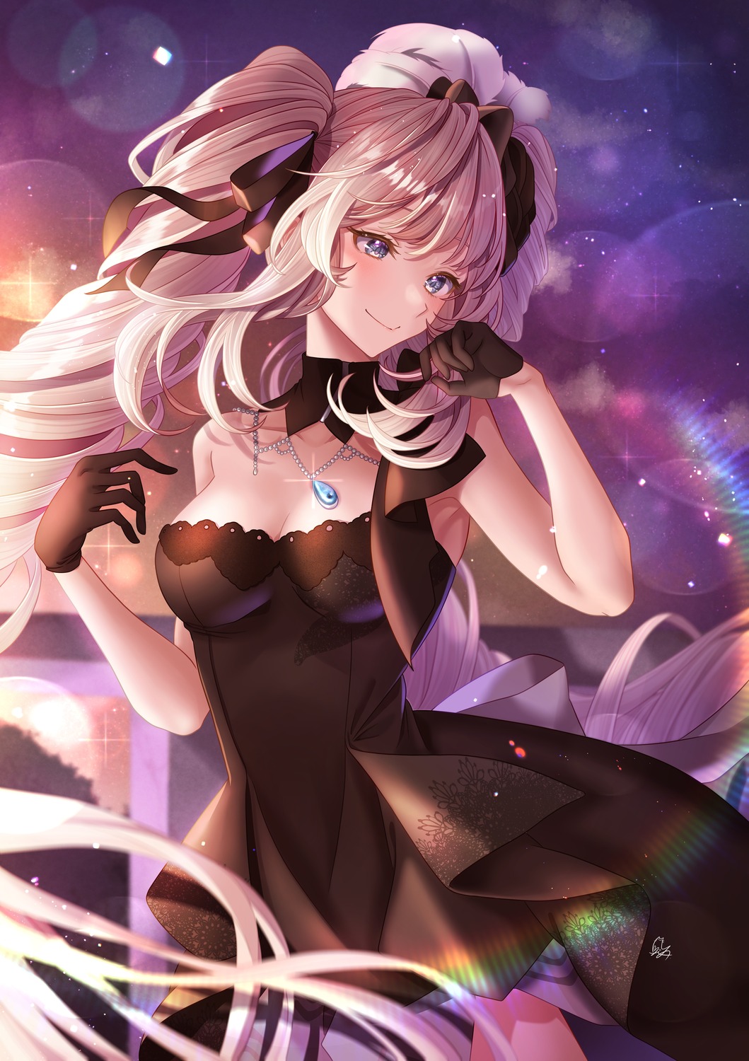 dress, fate/grand_order, marie_antoinette_(fate), no_bra, totomiya