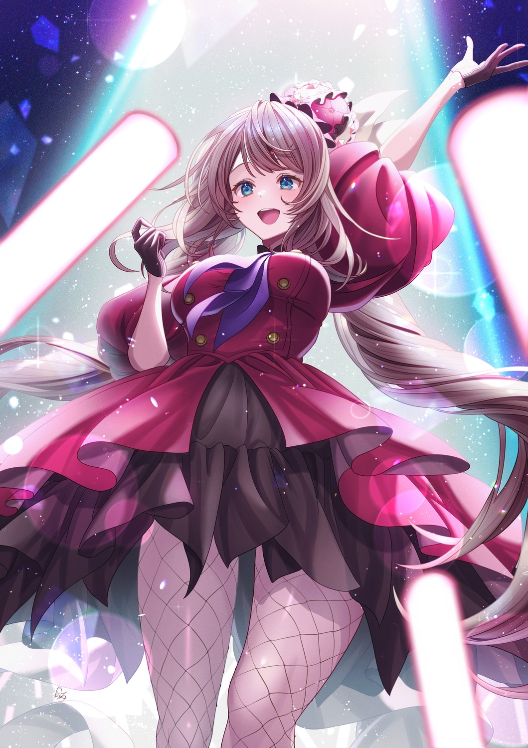 dress, fate/grand_order, fishnets, marie_antoinette_(fate), totomiya