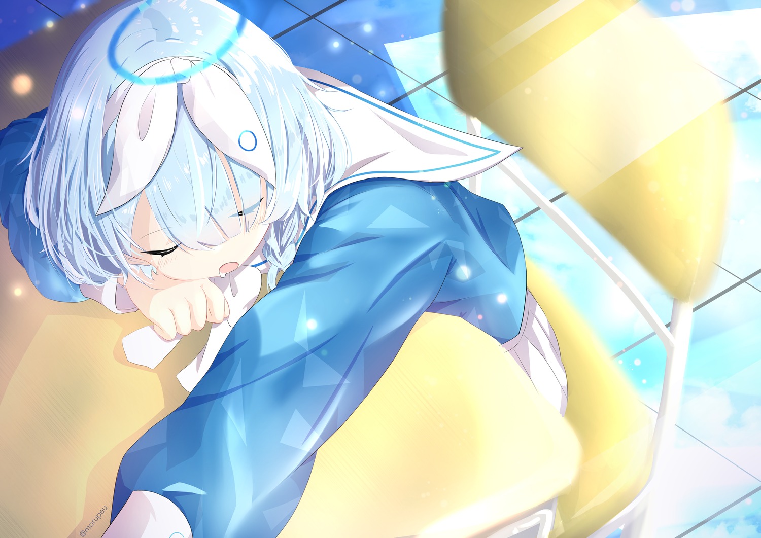 arona_(blue_archive), blue_archive, halo, morupeusu, seifuku