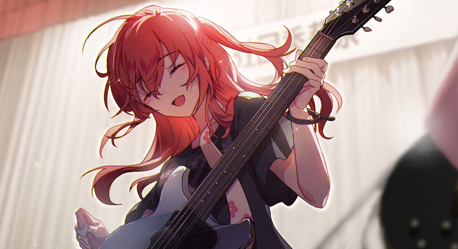 annie_icy, bocchi_the_rock!, gotou_hitori, guitar, kita_ikuyo