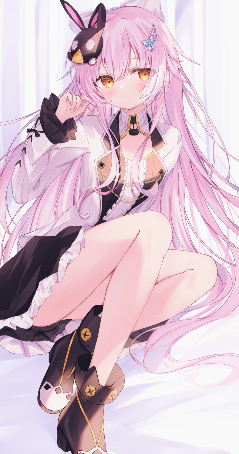 okomeillust, phantasy_star_online_2, skirt_lift, uniform