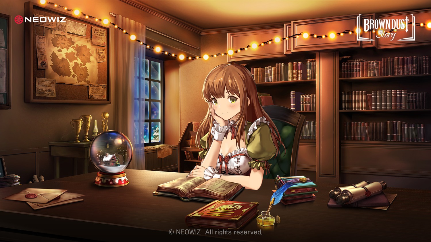 brown_dust, christmas, cleavage, tagme, wallpaper